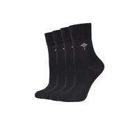 Socken JOOP "Socken 4er Pack", Damen, Gr. 39/42, schwarz, 88% Baumwolle, 9% Polyamid, 3% Elasthan, gemustert, Socken Socken (45388737-39) schwarz