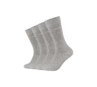 Socken JOOP "premium essentials", Damen, Gr. 43-46, grau (light grau melange), Obermaterial: 62% Baumwolle, 36% Polyamid, 2% Elasthan, Socken Socken, Premium Essentials, verstärkte Ferse, haltbare Spi