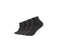 Socken JOOP "premium essentials", Damen, Gr. 35-38, anthrazit melange, Baumwollmischung, normal, Socken Socken, mit Logoschriftzug an der Ferse (59762935-35) anthrazit melange