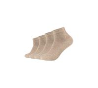 Socken JOOP "premium essentials", Damen, Gr. 39-42, beige (sand melange), Baumwollmischung, normal, Socken Socken, mit Logoschriftzug an der Ferse (18707938-39) sand melange