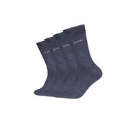 Socken JOOP "premium essentials", Damen, Gr. 39 (42), blau (blau melange), Obermaterial: 85% Baumwolle, 12% Polyamid, 3% Elasthan, meliert, Socken Socken, Premium Essentials, verstärkte Ferse, haltbar