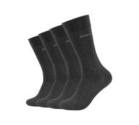 Socken JOOP "premium essentials", Damen, Gr. 43-46, grau (anthrazit), Obermaterial: 62% Baumwolle, 36% Polyamid, 2% Elasthan, unifarben, Socken Socken, Premium Essentials, verstärkte Ferse, haltbare S
