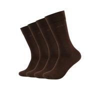 Socken JOOP "premium essentials", Herren, Gr. 43-46, braun (schwarz braun), Obermaterial: 62% Baumwolle, 36% Polyamid, 2% Elasthan, Socken Socken, Premium Essentials, verstärkte Ferse, haltbare Spitze