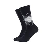 Socken JOOP "2er Pack", Herren, Gr. 43-46, schwarz, 75% Baumwolle, 23% Polyamid, 2% Elasthan, Argyle-Muster, Socken Socken (23074018-43) schwarz