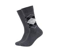 Socken JOOP "premium essentials", Herren, Gr. 43-46, grau (anthrazit melange), Baumwolle, Elasthan, Polyamid, meliert, Socken Socken, Premium Qualität, verstärkte Ferse, verstärkte Zehen, Argyle Desig