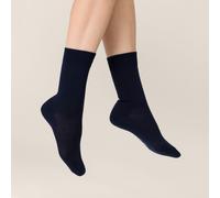 Kunert Socken Liz – 3er-Pack, druckfreier Bund – Marine – Gr. 35-38