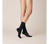 Kunert Damen Socken Liz – 3er Pack, druckfreier Bund – Schwarz 39-42 (KU-0070)