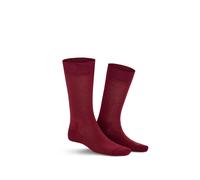 Socken KUNERT "RICHARD", Herren, Gr. 43-46, rot (merlot), Baumwollmischung, normal, Socken Socken, druckfreier Komfortbund, weich, sportlicher Look (51043010-43) merlot
