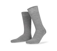 Socken KUNERT "Socke Gary", Herren, Gr. 43-46, grau (silber, meliert 8110), Obermaterial: 70% Schurwolle WV. 20% Baumwolle CO. 8% Polyamid PA. 2% Elasthan EL., Socken Socken (14507867-43) silber, meli