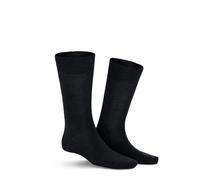 Socken KUNERT "Socke Gary", Herren, Gr. 47-50, grau (anthra meliert 8130), Obermaterial: 70% Schurwolle WV. 20% Baumwolle CO. 8% Polyamid PA. 2% Elasthan EL., Socken Socken (32512240-47) anthra melier