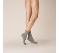 Socken KUNERT "Socke Sensual Cotton", Damen, Gr. 35-38, grau (light grau 1370), Obermaterial: 65% Baumwolle CO. 30% Polyamid PA. 5% Elasthan EL., Socken Socken (86061752-35) light grau 1370