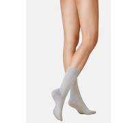 Kunert Socken Soft Wool Cotton 3er-Pack Lichtgrau Größe 39-42