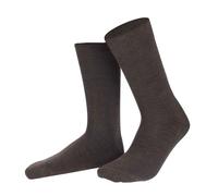 Socken KUNERT "Socke Wool Care", Herren, Gr. 39-42, braun (braun, meliert 8210), Obermaterial: 98% Schurwolle WV. 2% Elasthan EL., Socken Socken (30361523-39) braun, meliert 8210