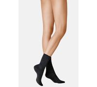 Socken KUNERT "Socke Wool Care", Damen, Gr. 39-42, grau (anthrazitmel 4050), Obermaterial: 98% Schurwolle WV. 2% Elasthan EL., Socken Socken (66023509-39) anthrazitmel 4050
