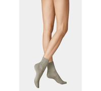 Socken KUNERT "Socke Zigzag", Damen, Gr. 39-42, grau (light grau 1370), Obermaterial: 75% Baumwolle CO. 25% Polyamid PA., Socken Socken (42124532-39) light grau 1370