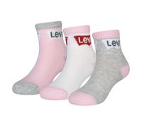 Socken LEVI'S KIDS "BATWING MID CUT3PK", Mädchen, Gr. 6 (27/35), rosa (fairy tale), Elasthan, Polyester, Socken Socken, im 3er-Pack (73790023-6) fairy tale