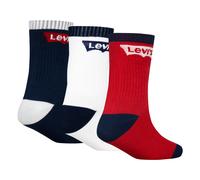 Socken LEVI'S KIDS "BATWING REGULAR CUT 3PK", Mädchen, Gr. 4 (23,5/26,5), blau (marineblaus), Polyester, Socken Socken, for BOYS (38374143-4) marineblaus