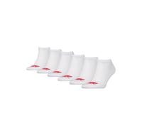 Socken LEVI'S "LEVIS LOW CUT BATWING LOGO 6P RECYCLED CO ECOM", Herren, Gr. 39-42, weiß, Baumwollmischung, unifarben, normal, Socken Socken, mit breitem Logobund (90708156-39) weiß