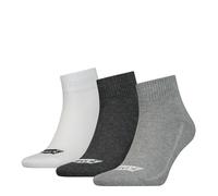 Levi's Unisex Quarter Socks, Grey, 35/38