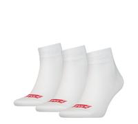 Levi's Unisex Quarter Socken, Nachhaltig Weiß, 35/38 (3er Pack)