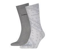 Socken LEVI'S "LEVIS REG CUT BANDANA PRINT", Damen, Gr. 39-42, grau combo, Baumwollmischung, elastisch, Socken Socken, softer Cotton-Mix, schmales Rippenbündchen, uni, Paisley-Muster (96954119-39) gra