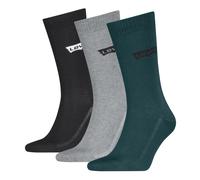 Socken LEVI'S "LEVIS REGULAR CUT BW LOGO RECY O 3P", Damen, Gr. 39-42, grün combo, Baumwollmischung, normal, Socken Socken, mit breitem Logobund (20981546-39) grün combo