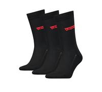 Levi's Socken Unisex Regular Cut Batwing-Logo, recycelte Baumwolle, 3er-Pack Schwarz Gr. 39/42