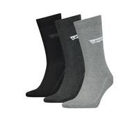 Socken LEVI'S "LEVIS REGULAR CUT BW LOGO RECY O", Damen, Gr. 39-42, grau (grau combo), Baumwollmischung, unifarben, normal, Socken Socken, mit breitem Logobund (14133702-39) grau combo