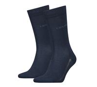 Socken LEVI'S "LEVIS REGULAR CUT TENCEL ORG CO", Damen, Gr. 39-42, blau (navy), Materialmix, elastisch, Socken Socken, Feinstrick, schmales Rippenbündchen, elastisch (19954869-39) navy