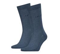 Socken LEVI'S "LEVIS REGULAR CUT TENCEL ORG CO", Damen, Gr. 39-42, denim, Materialmix, elastisch, Socken Socken, Feinstrick, schmales Rippenbündchen, elastisch (57618609-39) denim