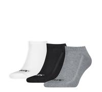 Socken LEVI'S "LEVIS UNI LOW CUT ORANGE TAB 3P", Damen, Gr. 35-38, grau, schwarz, weiß, Obermaterial: 78% Baumwolle, 21% Polyester, 1% Elasthan, Socken Socken (21025535-35) grau, schwarz, weiß