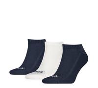 Socken LEVI'S "LEVIS UNI LOW CUT ORANGE TAB 3P", Damen, Gr. 43-46, navy, weiß, Obermaterial: 78% Baumwolle, 21% Polyester, 1% Elasthan, Socken Socken (35557268-43) navy, weiß