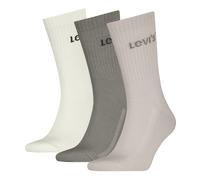 Socken LEVI'S "LEVIS UNI REGULAR CUT ORANGE TAB 3P", Damen, Gr. 35-38, beige combo, Obermaterial: 73% Baumwolle, 25% Polyester, 2% Elasthan, Socken Socken (25770713-35) beige combo