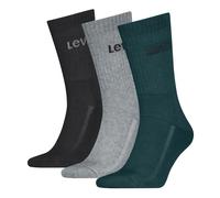 Socken LEVI'S "LEVIS UNI REGULAR CUT ORANGE TAB 3P", Damen, Gr. 35-38, grün combo, Obermaterial: 73% Baumwolle, 25% Polyester, 2% Elasthan, Socken Socken (10597430-35) grün combo