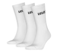 Socken LEVI'S "LEVIS UNI REGULAR CUT ORANGE TAB 3P", Damen, Gr. 39-42, weiß, Obermaterial: 73% Baumwolle, 25% Polyester, 2% Elasthan, Socken Socken (81030027-39) weiß