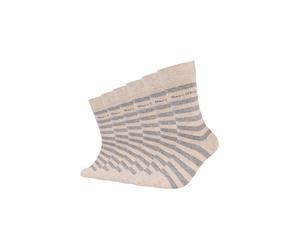 Socken MARC O'POLO "6er Pack", Damen, Gr. 39-42, nature melange, 76% Baumwolle, 22% Polyamid, 2% Elasthan, gestreift, Socken Socken (87847314-39) nature melange