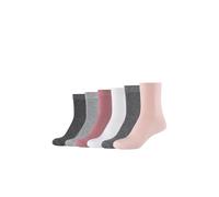 Mustang Damen 6 Paar Socken aus organischem Baumwollmix - Mittlere Wade rosette 35-38