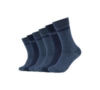 Socken MUSTANG "casual", Damen, Gr. 39-42, blau (jeans, mix meliert), Baumwollmischung, meliert, normal, Socken Socken, weicher und elastischer Komfortbund (95446904-39) jeans, mix meliert