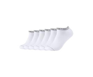 Socken MUSTANG "casual", Herren, Gr. 39-42, weiß (weiß, meliert), Baumwollmischung, uni und meliert, normal, Socken Socken, mit softem Materialmix (60327511-39) weiß, meliert