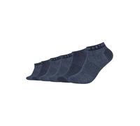 Socken MUSTANG "casual", Herren, Gr. 47-49, blau (jeans, mix meliert), Baumwollmischung, meliert, normal, Socken Socken, mit softem Materialmix (98894900-47) jeans, mix meliert