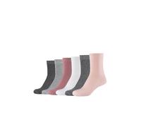 Mustang Damen 6 Paar Socken aus organischem Baumwollmix - Mittlere Wade rosette 35-38