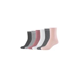 Socken MUSTANG, Damen, Gr. 39-42, rosa (rosette), Baumwollmischung, unifarben, normal, Socken Socken, mit verstärktem Fersen- und Zehenbereich (46781663-39) rosette