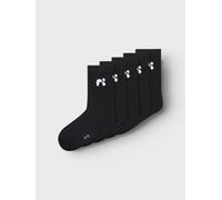 Socken NAME IT "NKNLARIS 5P SOCK NOOS", Damen, Gr. 40 (42), schwarz, Baumwollmischung, unifarben, normal, Socken Socken (27343101-40) schwarz