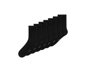 Socken NAME IT "NKNSOCK 7P SOLID NOOS", Kinder, Gr. 25-27, schwarz, Baumwollmischung, unifarben, Socken Socken (97276956-25) schwarz
