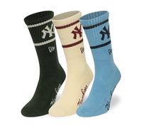 Socken NEW ERA - Mlb Crew Socks 3Pk Neyyan Blfltcdkg (BLFLTCDKG) Größe: 35-38