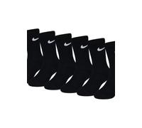 Socken NIKE SPORTSWEAR "für Kinder NHB NIKE DF PERF BASIC CREW", Mädchen, Gr. 27-34,5, schwarz, Obermaterial: 76% Baumwolle, 21% Polyester, 3% Elasthan, Socken Socken, 6er-Pack, mit Elasthan (17911345