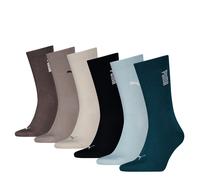 Socken PUMA, Damen, Gr. 35-38, grün, neutral, Baumwollmischung, elastisch, Socken Socken, mit Rippenbündchen, Logo und Schriftzug (73679732-35) grün, neutral