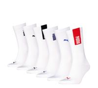 Socken PUMA, Herren, Gr. 43-46, weiß, Baumwollmischung, elastisch, Socken Socken, mit Rippenbündchen, Logo und Schriftzug (48095269-43) weiß