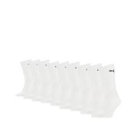 Socken PUMA "PUMA CREW SOCK 9P ECOM", Damen, Gr. 47-49, weiß, Baumwollmischung, Elasthan, Polyamid, Polyester, elastisch, Socken Socken, Tennissocken, atmungsaktiv, feuchtigkeitsregulierend (86813731-