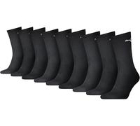PUMA 9 Paar Everyday Crew Socken Sportsocken Tennis Socken Gr. 35-46 Unisex, Farbe:001 - Black, Socken & Strümpfe:35-38